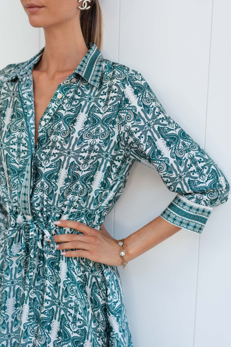 ANGELIQUE SATIN SILK DRESS