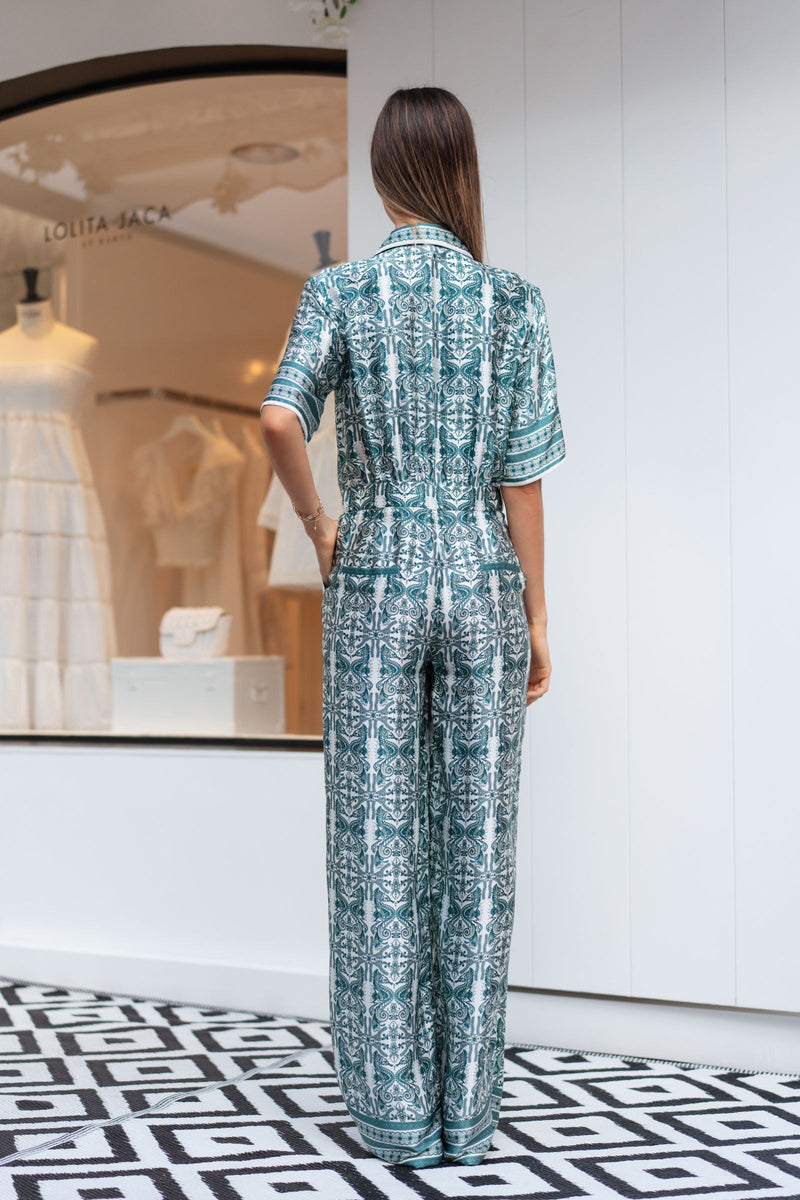 CANDICE SATIN SILK JUMPSUIT