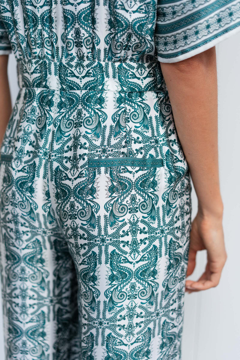 CANDICE SATIN SILK JUMPSUIT