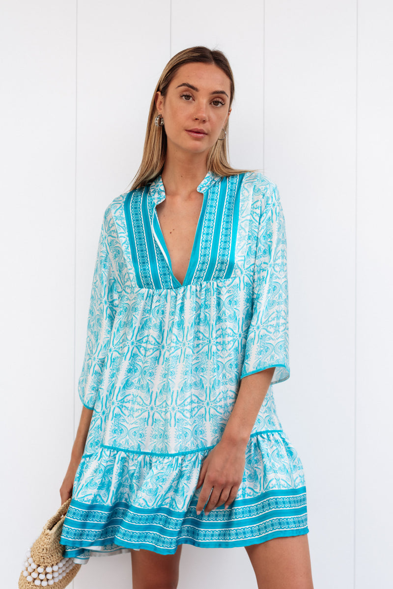 CIRIANA SATIN SILK TUNIC