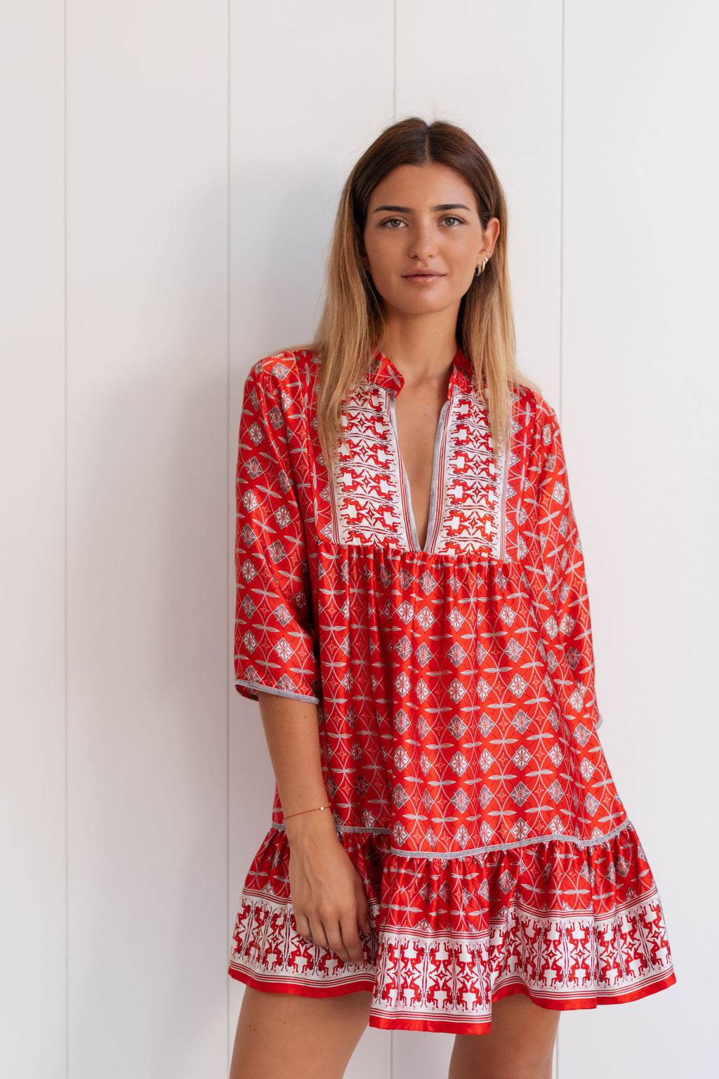 CIRIANA SATIN SILK TUNIC