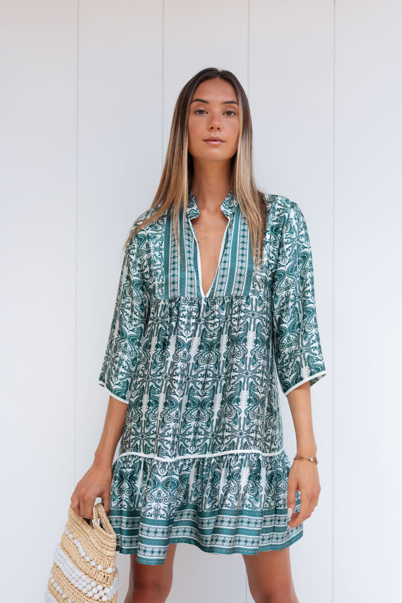 CIRIANA SATIN SILK TUNIC