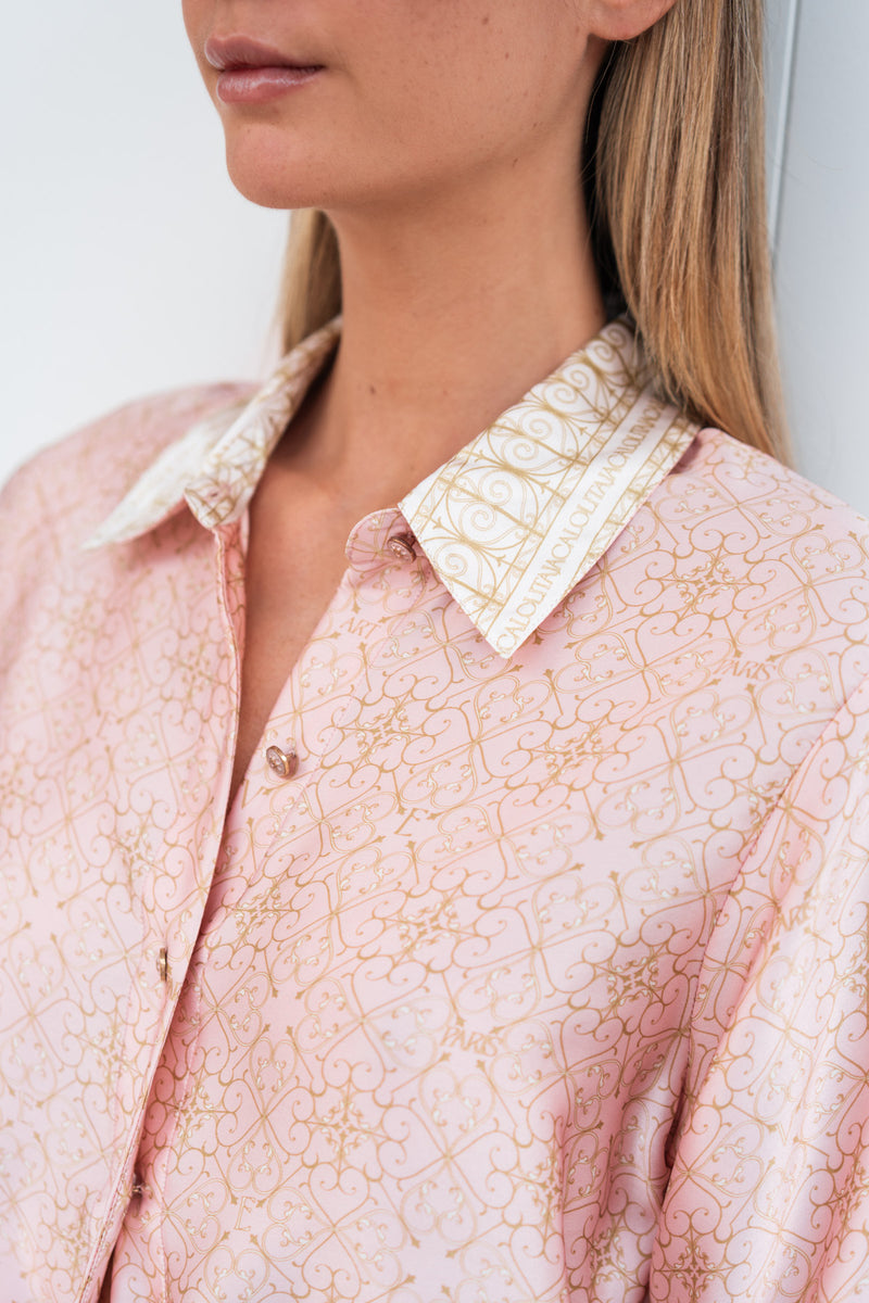 DALIA SATIN SILK SHIRT