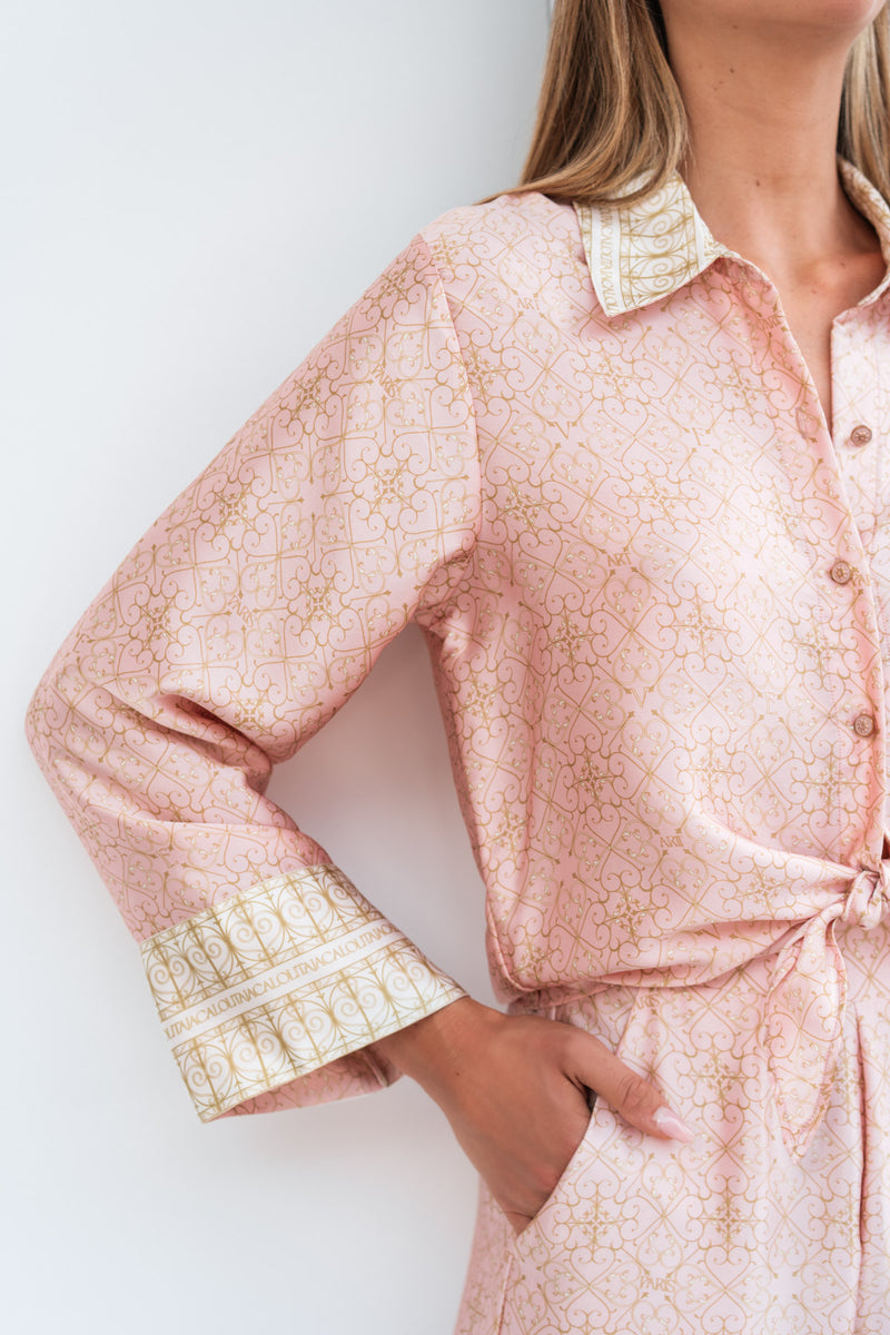 DALIA SATIN SILK SHIRT