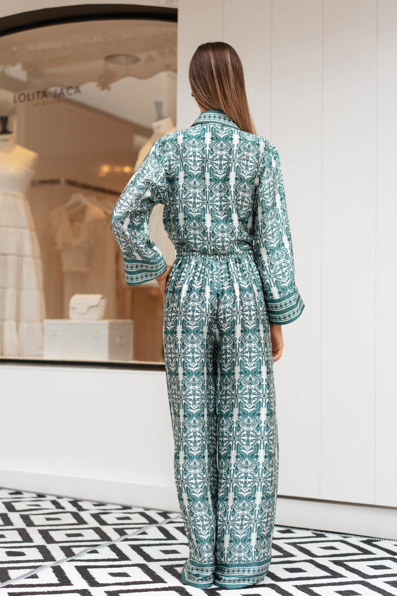 RENEE SATIN SILK PANTS