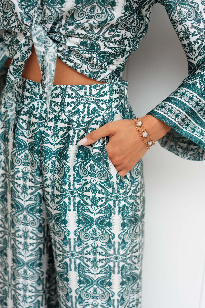 DALIA SATIN SILK SHIRT