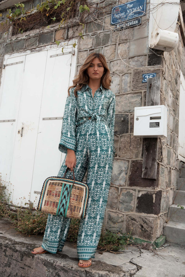 DALIA SATIN SILK SHIRT