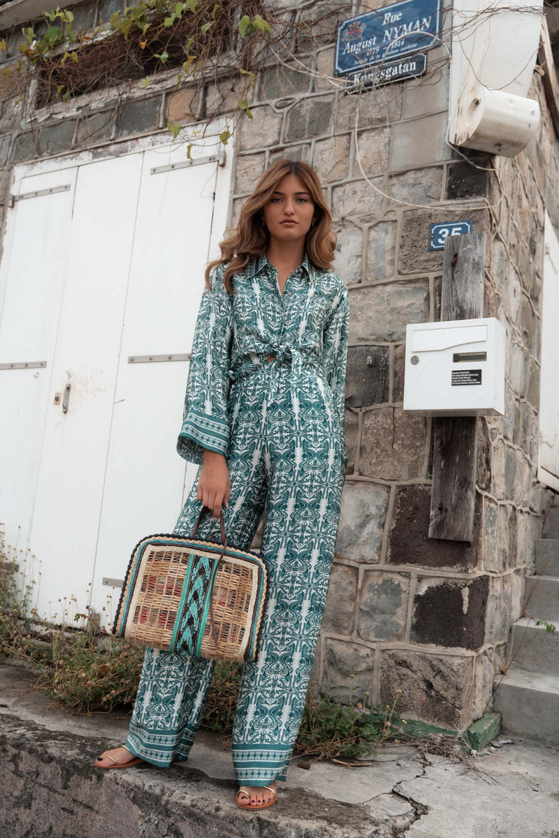 DALIA SATIN SILK SHIRT