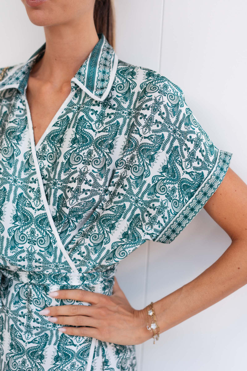 DUA SATIN SILK DRESS