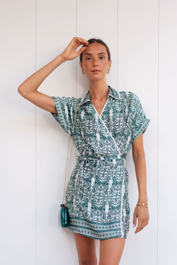 DUA SATIN SILK DRESS