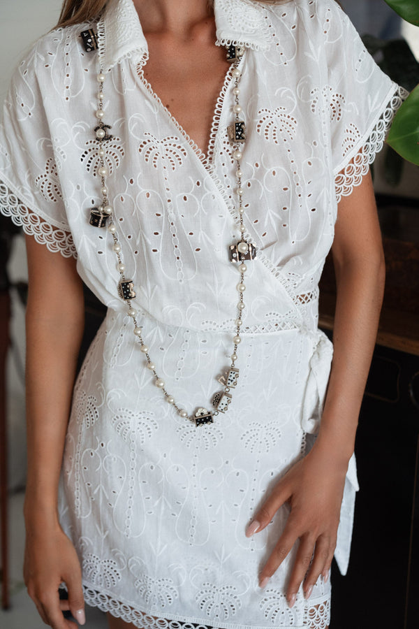 DUA COTTON EYELET DRESS