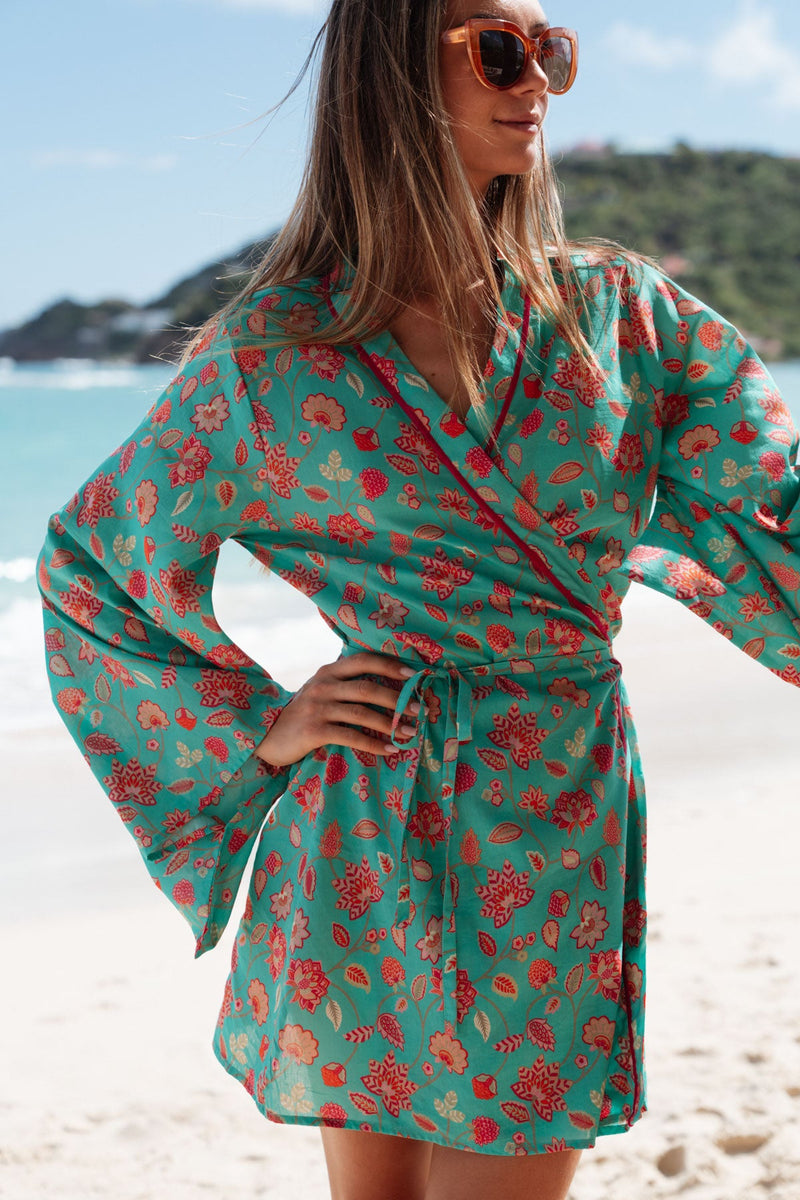 FABIANA COTTON & SILK KIMONO