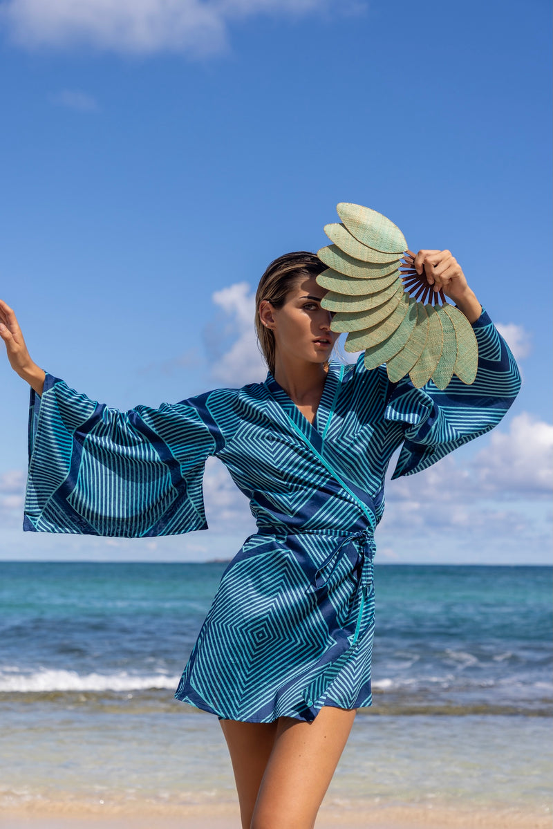 FABIANA COTTON & SILK KIMONO