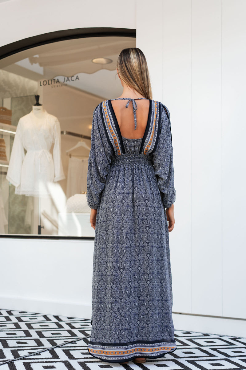 IBIZA CHIFFON SILK LONG DRESS