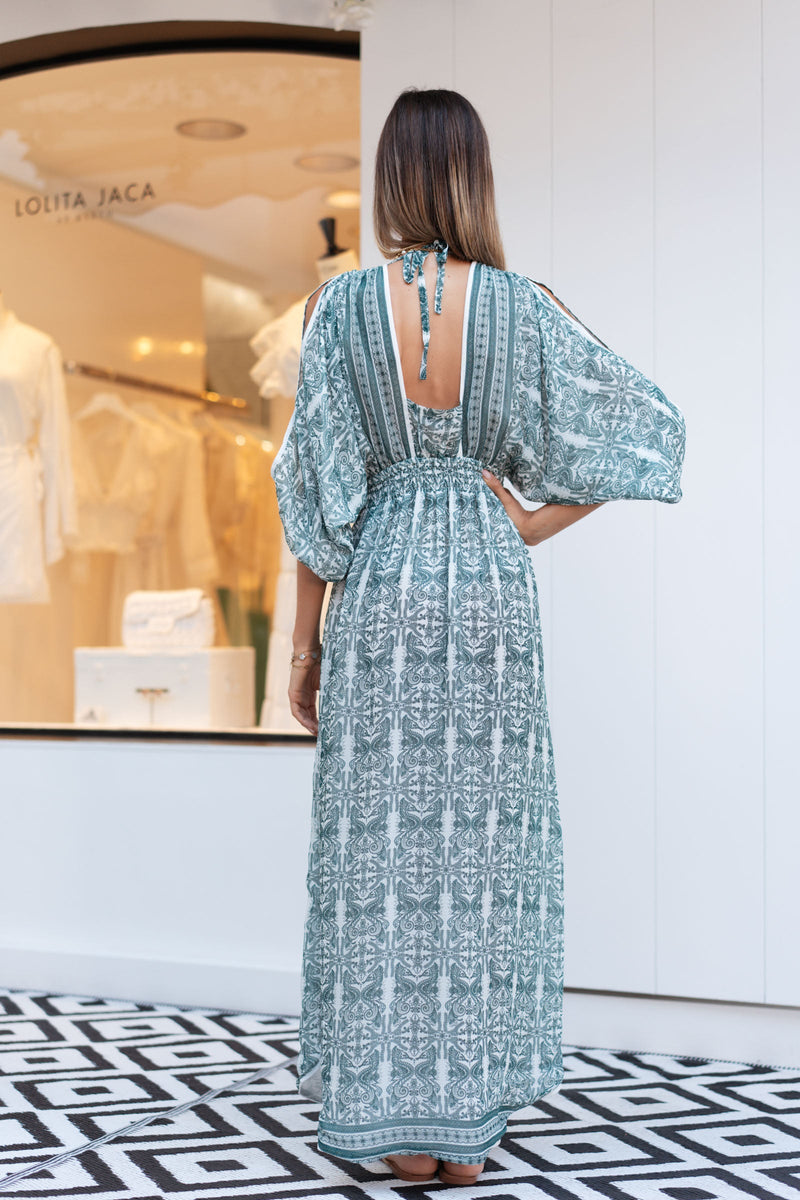 IBIZA CHIFFON SILK LONG DRESS