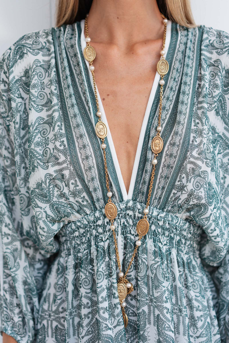 IBIZA CHIFFON SILK LONG DRESS