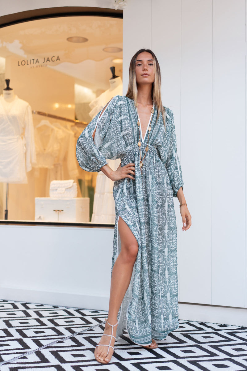 IBIZA CHIFFON SILK LONG DRESS