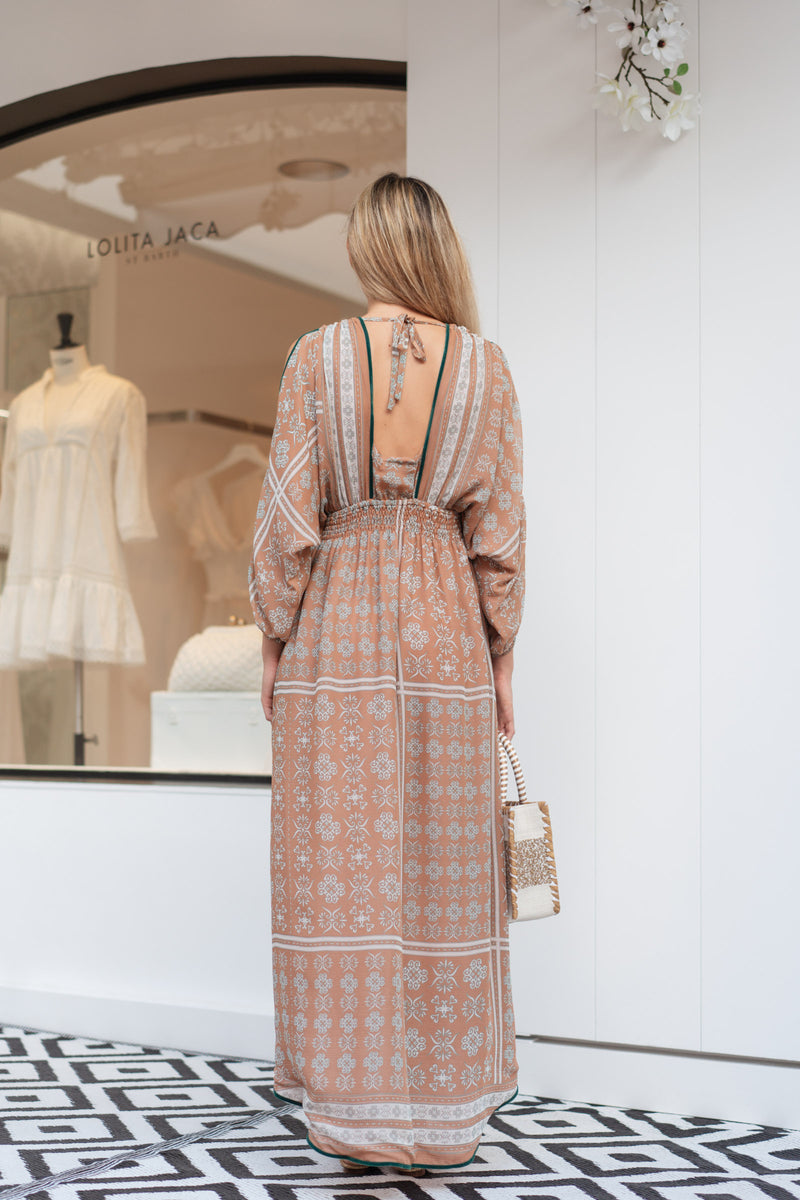 IBIZA CHIFFON SILK LONG DRESS