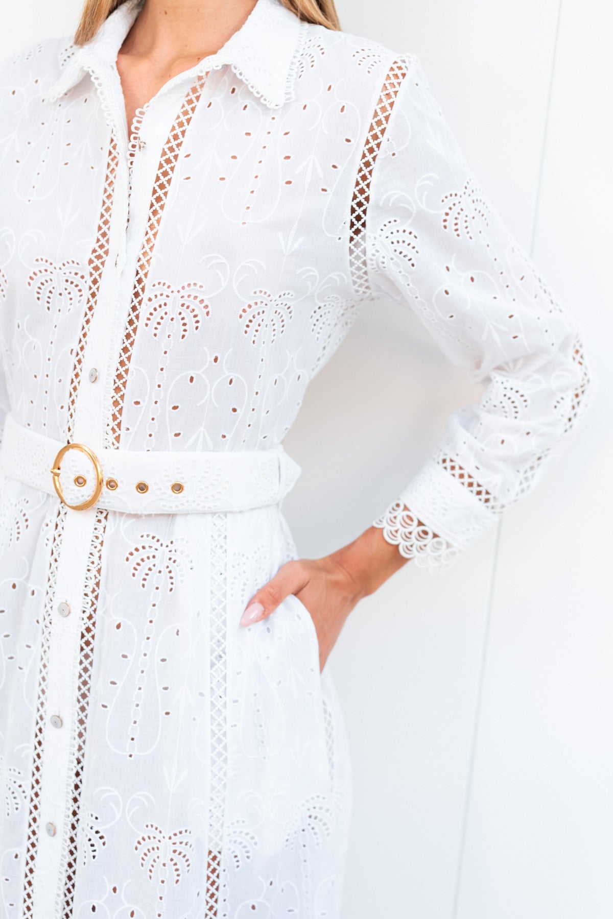 Cotton Eyelet Shirt Dress Long Sleeve Eyelet Dress Birdie Eyelet Long Dress In White Eyelet Hermoza Cotton Eyelet Shirt Dress Long Sleeve Eyelet Dress Birdie Eyelet Long Dress In White Eyelet Hermoza