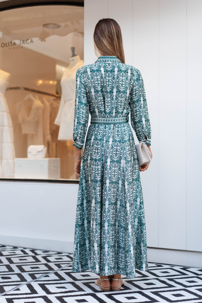 MADO SATIN SILK LONG DRESS