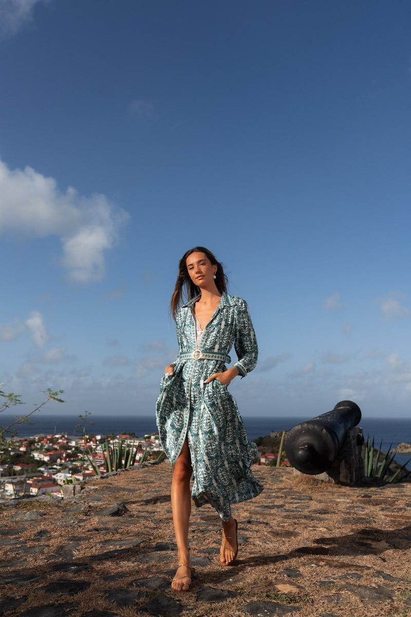 MADO SATIN SILK LONG DRESS