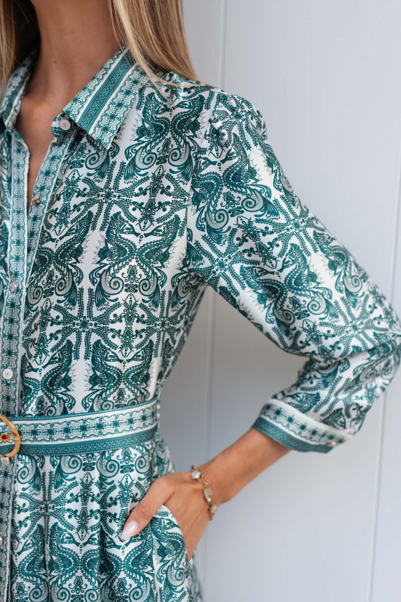 MADO SATIN SILK LONG DRESS