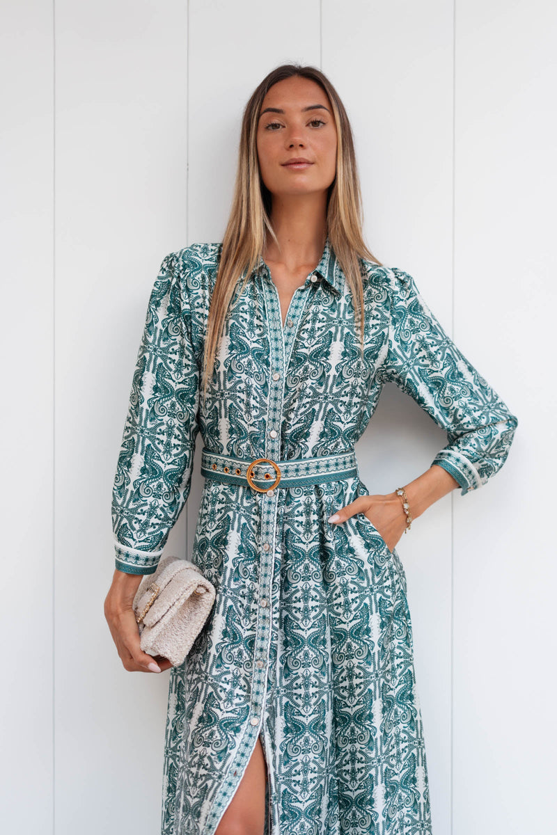 MADO SATIN SILK LONG DRESS