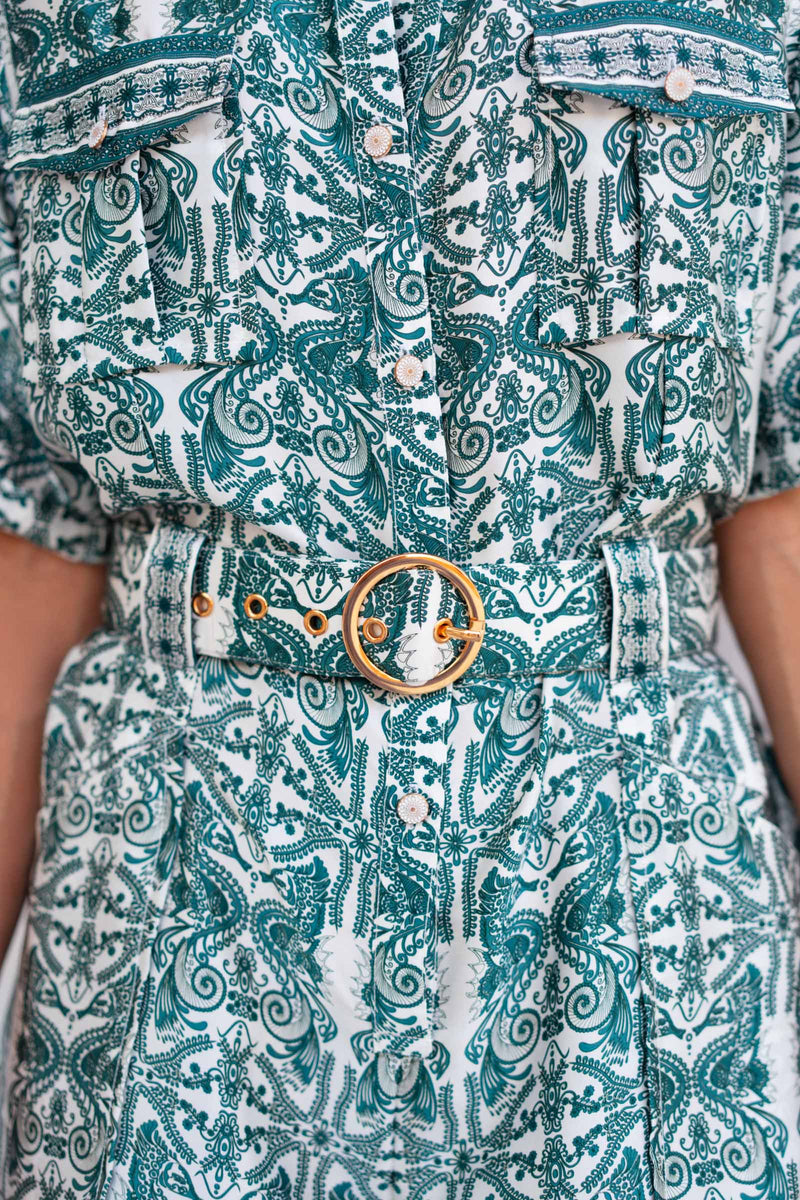 MARINE SATIN SILK ROMPER