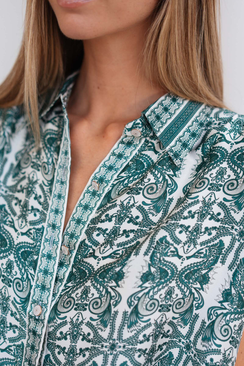 ONDINE SATIN SILK TOP