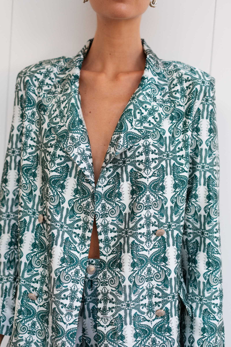 ORNELLA SATIN SILK JACKET