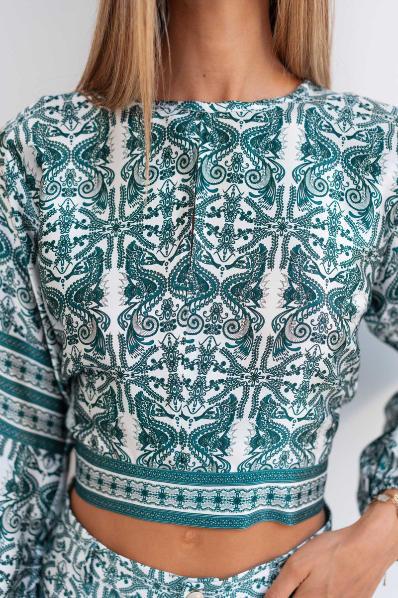 RAPHAELA SATIN SILK TOP