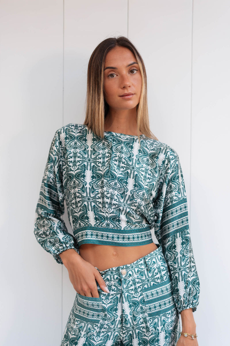 RAPHAELA SATIN SILK TOP