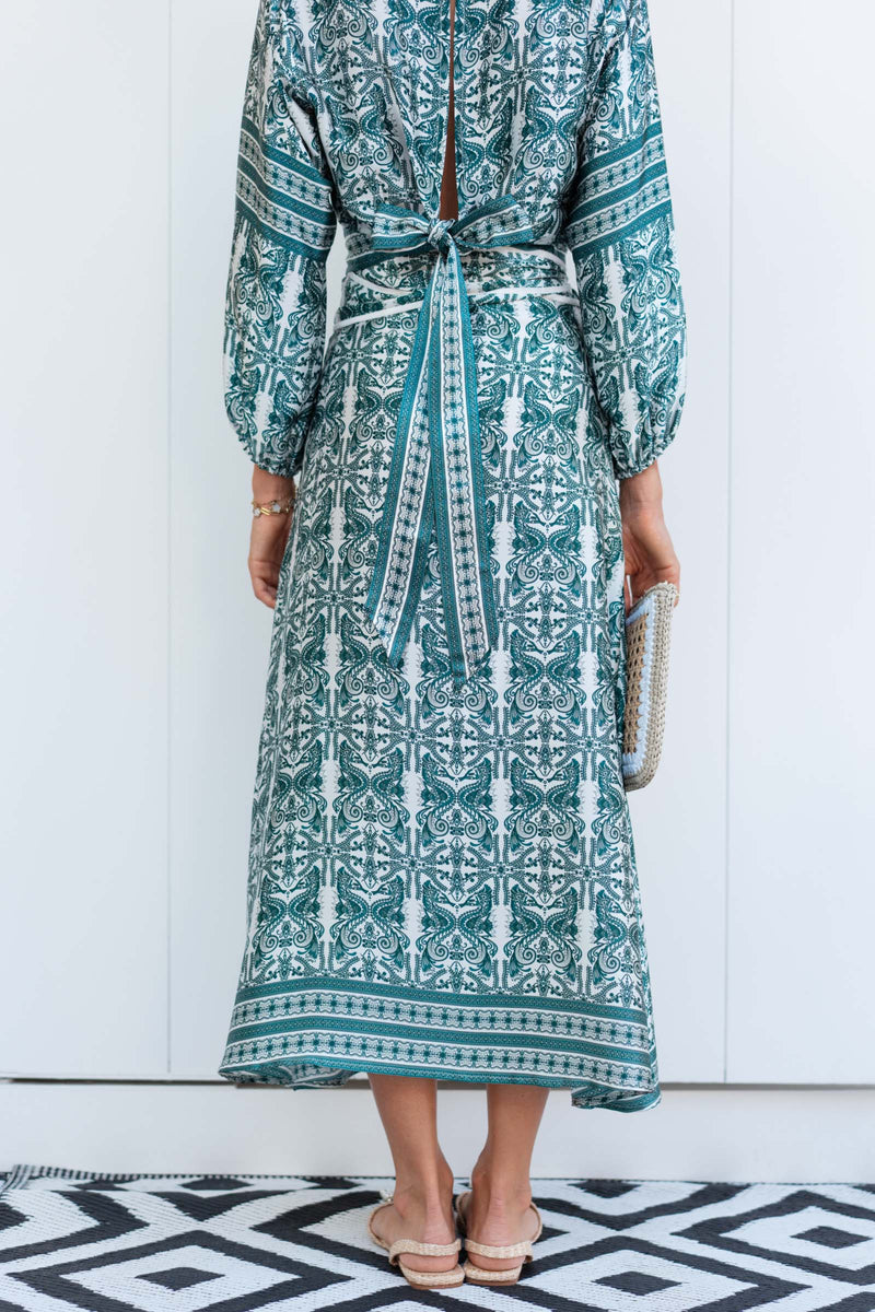 VALENTINE SATIN SILK SKIRT