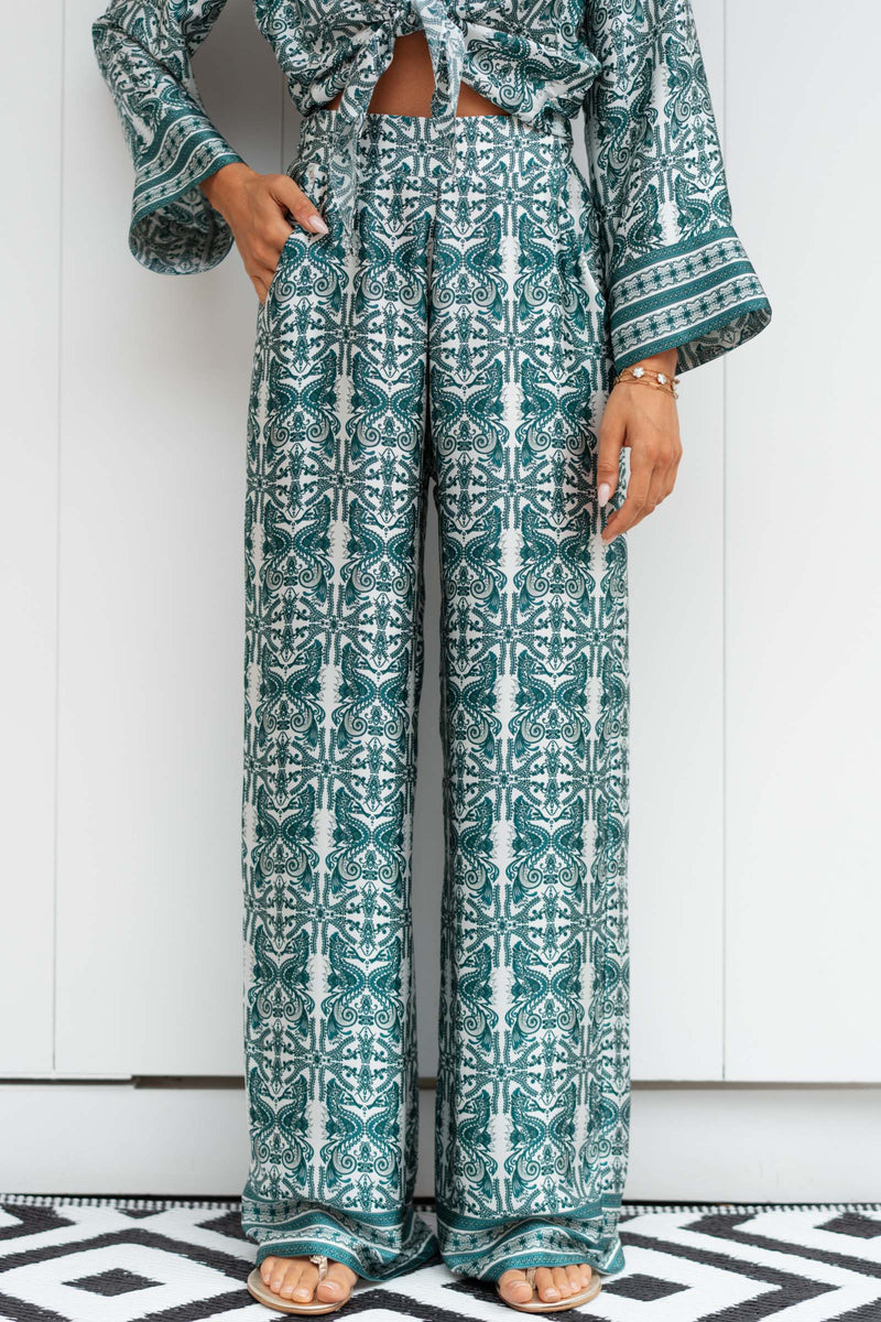 RENEE SATIN SILK PANTS