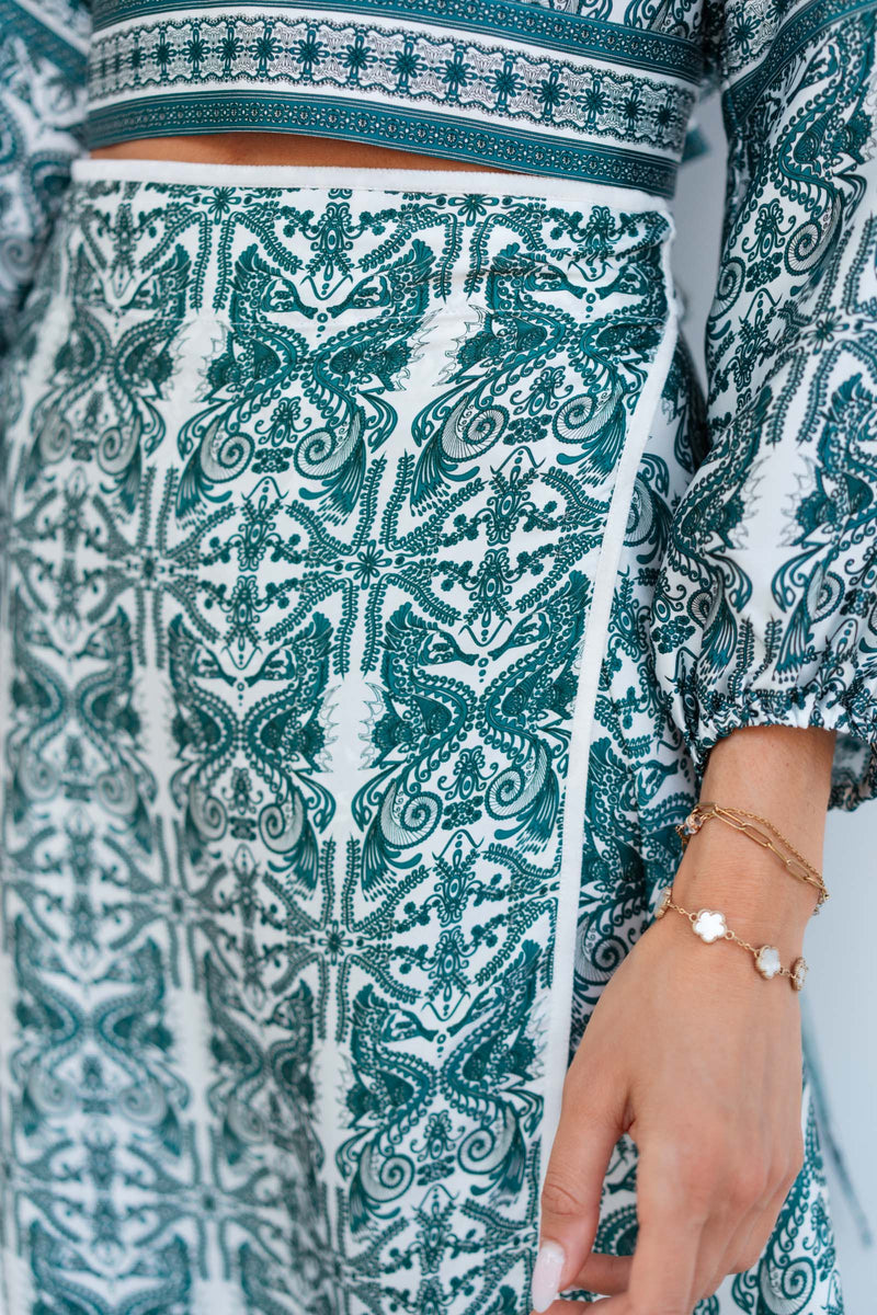 VALENTINE SATIN SILK SKIRT