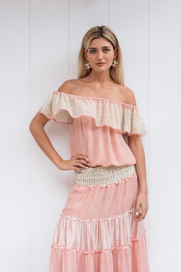 CAPRI CHIFFON SILK TOP