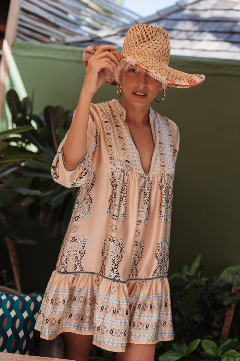 CIRIANA SATIN SILK TUNIC