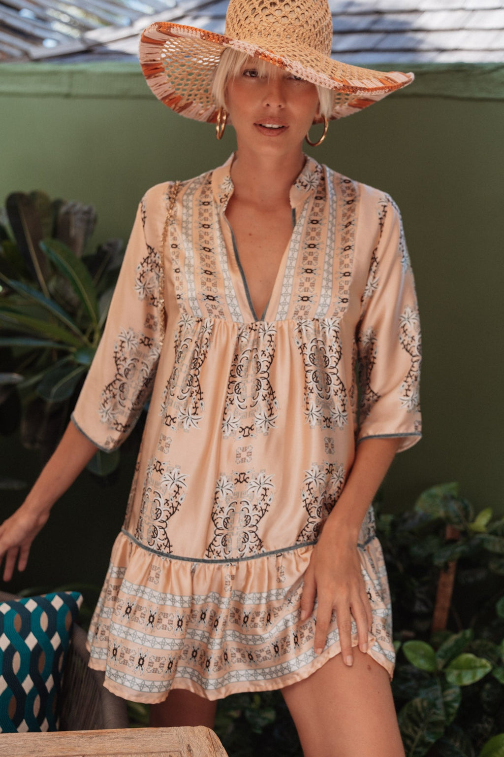 CIRIANA SATIN SILK TUNIC