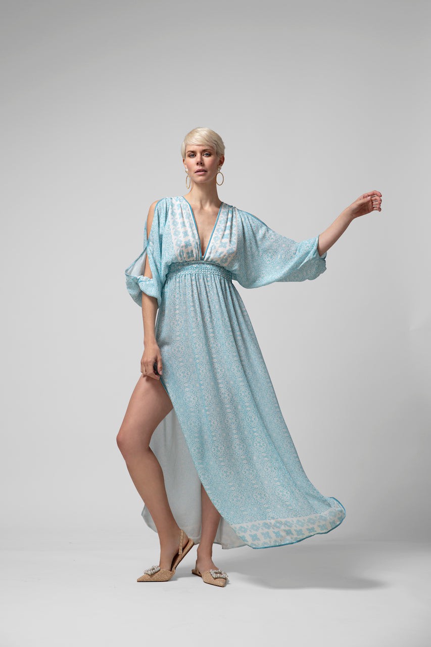 IBIZA CHIFFON SILK LONG DRESS