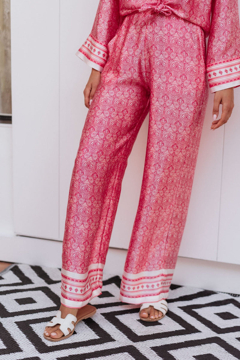 RENEE SATIN SILK PANTS